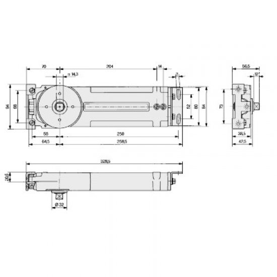 Transom Closer RTS85